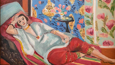 Henri Matisse - Odalisque à la culotte rouge ( 1924 - 1925 ) Huile sur toile 